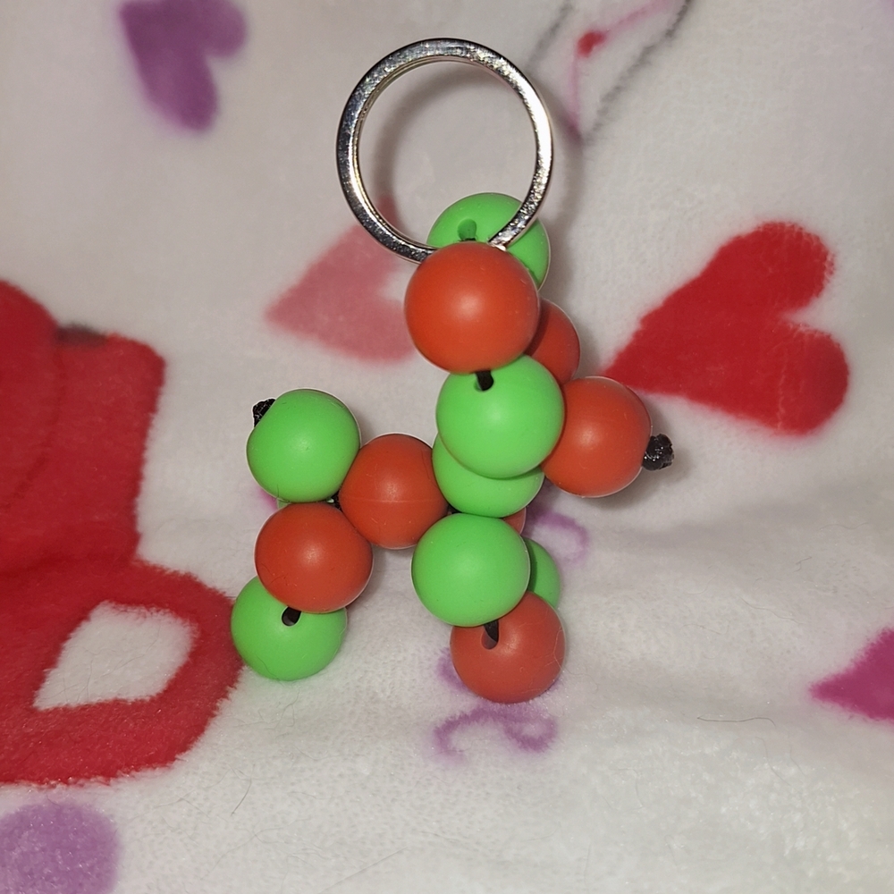 Colorful Beaded Keychain - Picture 2 of 2